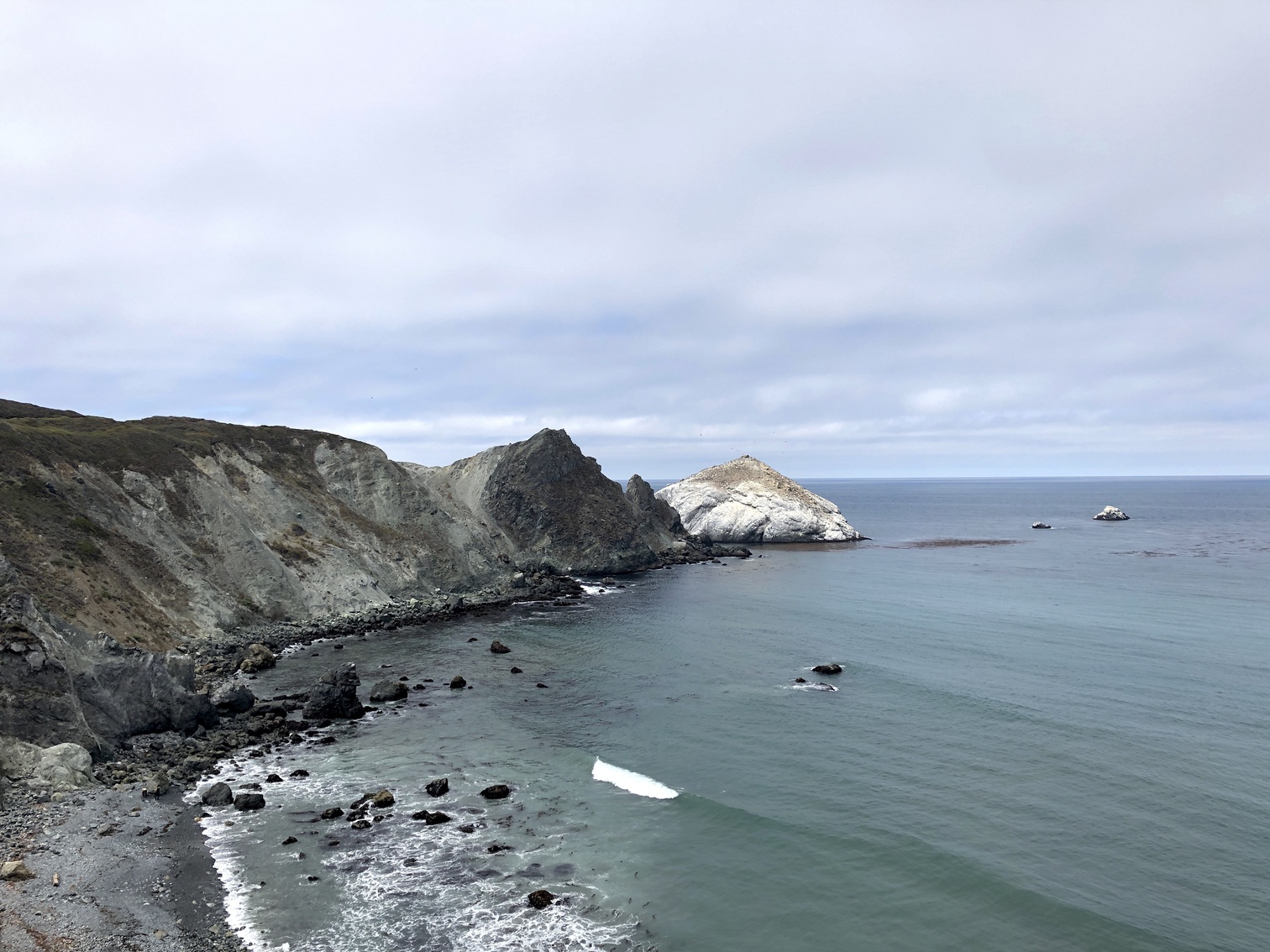 A large rock formation at Big Sur