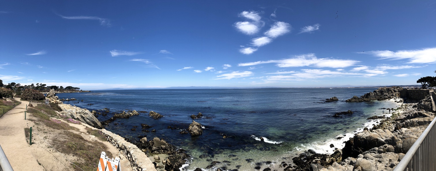 Looking north across the Monterey Bay