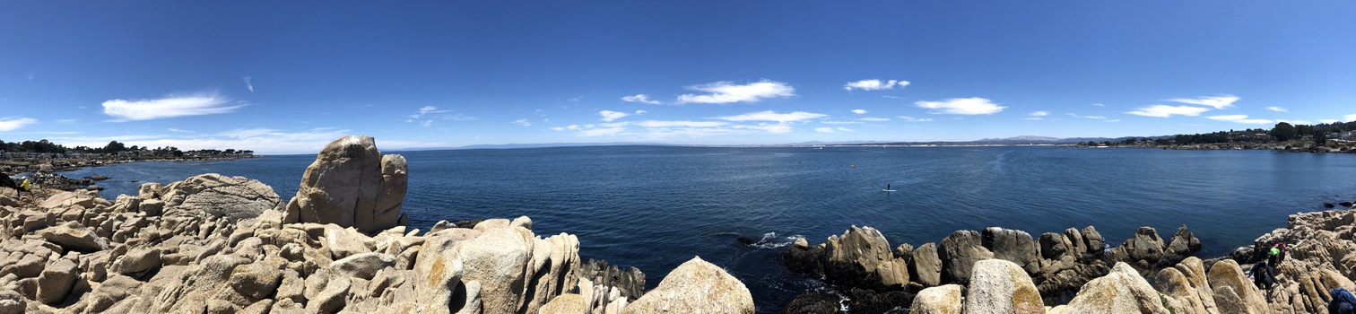A panorama of the view from Lovers Point