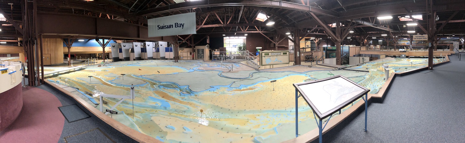 The Suisun Bay area in the Bay Model